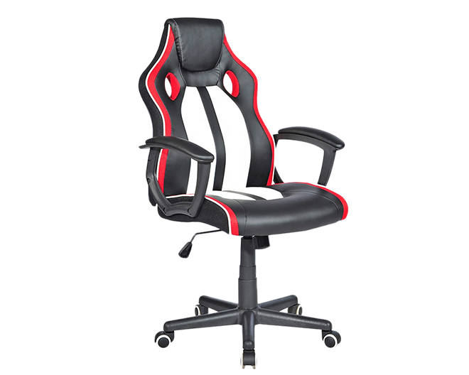 All Metal Linkage Economic Hot-seller Black and Red Gaming Racing Chair for PC Gamer  HJ006
