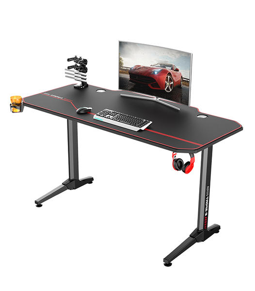 T-shaped Computer Gamer Desk with Full Coverage Waterproof Mouse Pad  EG 1400