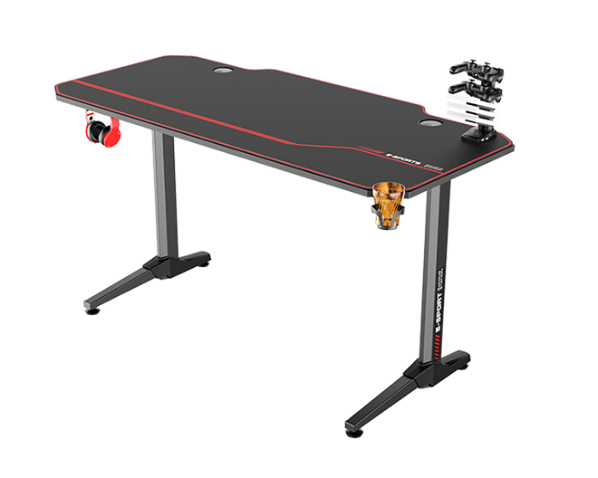 T-shaped Computer Gamer Desk with Full Coverage Waterproof Mouse Pad  EG 1400
