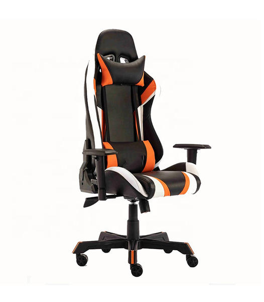 Video Game Chairs High Back Racing Office Gaming Chair with Armrest, Headrest, Lumbar Support and Built-in LED Light  HJ030