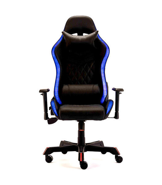 Video Game Chairs High Back Racing Office Gaming Chair with Armrest, Headrest, Lumbar Support and Built-in LED Light  HJ030