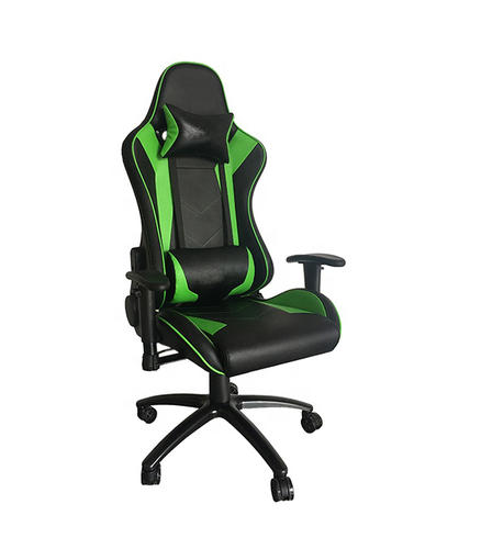 Racing Style Swivel Gaming Chair Reclining Ergonomic Leather Computer Game Chair for Adults in Green  HJ031
