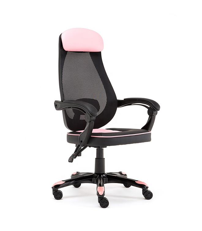 Ergonomic Gaming Chair Comfortable Sedentary Engineering Office Chair Study Chair Gaming Seat Pink  HJ036