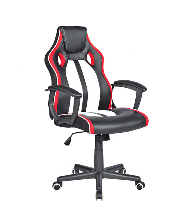 All Metal Linkage Economic Hot-seller Black and Red Gaming Racing Chair for PC Gamer  HJ006