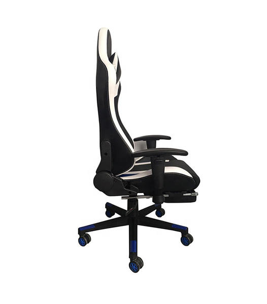 Ergonomic Gaming Swivel Office Chair with Armrest Headrest Footrest and Lumbar Support  HJ017