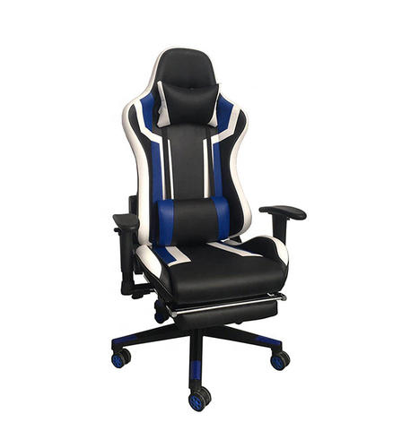 Ergonomic Gaming Swivel Office Chair with Armrest Headrest Footrest and Lumbar Support  HJ017