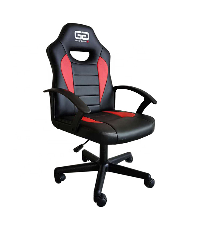 Mid-back Ergonomic Swivel Gaming Office Chair Black and Red  HJ019