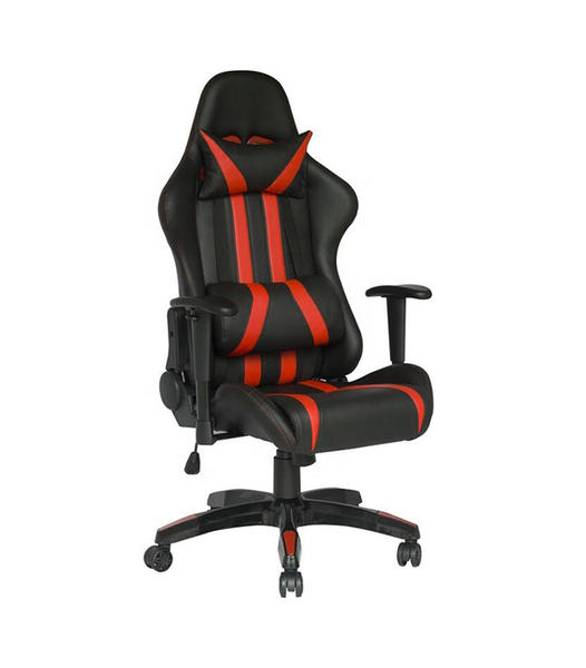 Ergonomic Gaming Swivel Recliner Office Chair with Headrest, Armrest and Lumbar Support (White, Yellow and Red)  HJ025