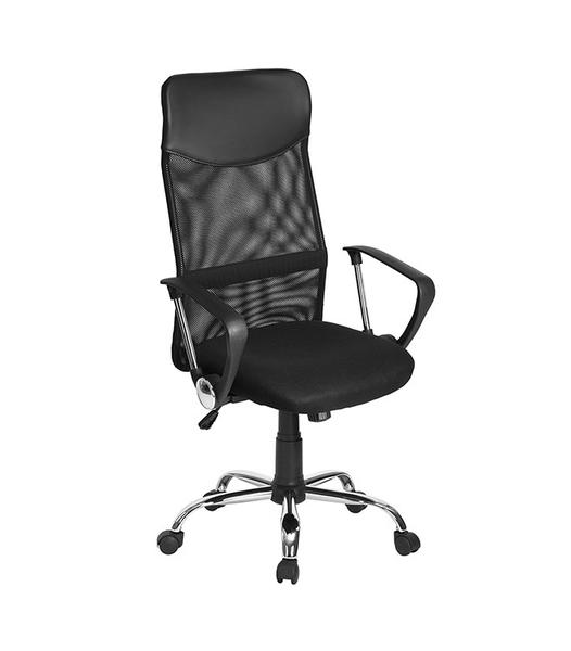 Mesh back office chair manager chair office Chrome 320 mm metal base with nylon castor 