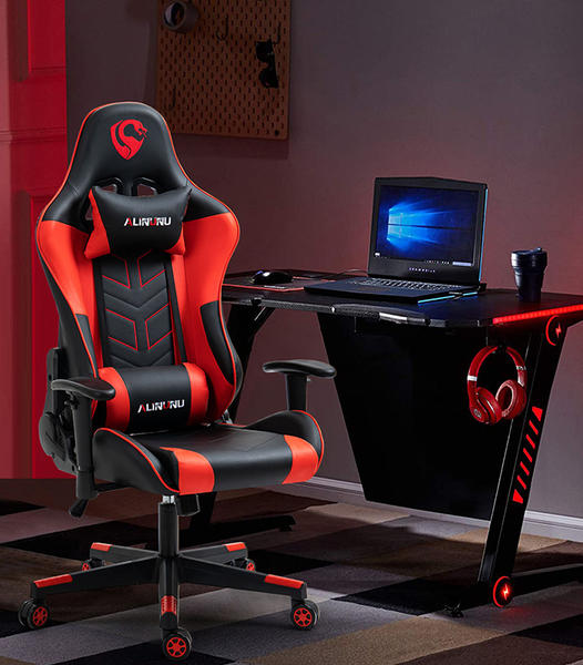 Red Gaming Chair 60mm nylon color casters